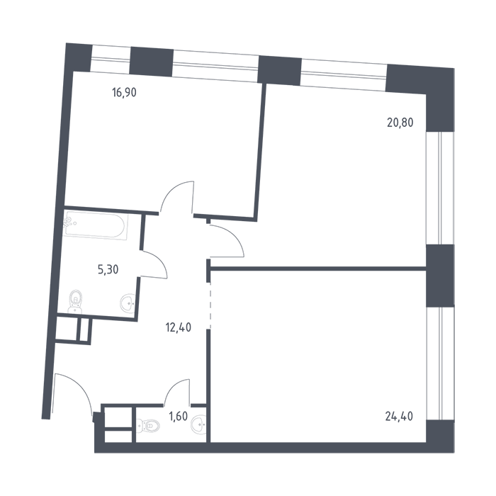 ЖК «Стремянный 2», Самолет | Комплекс апартаментов «Стремянный 2» на Павелецкой, Самолет